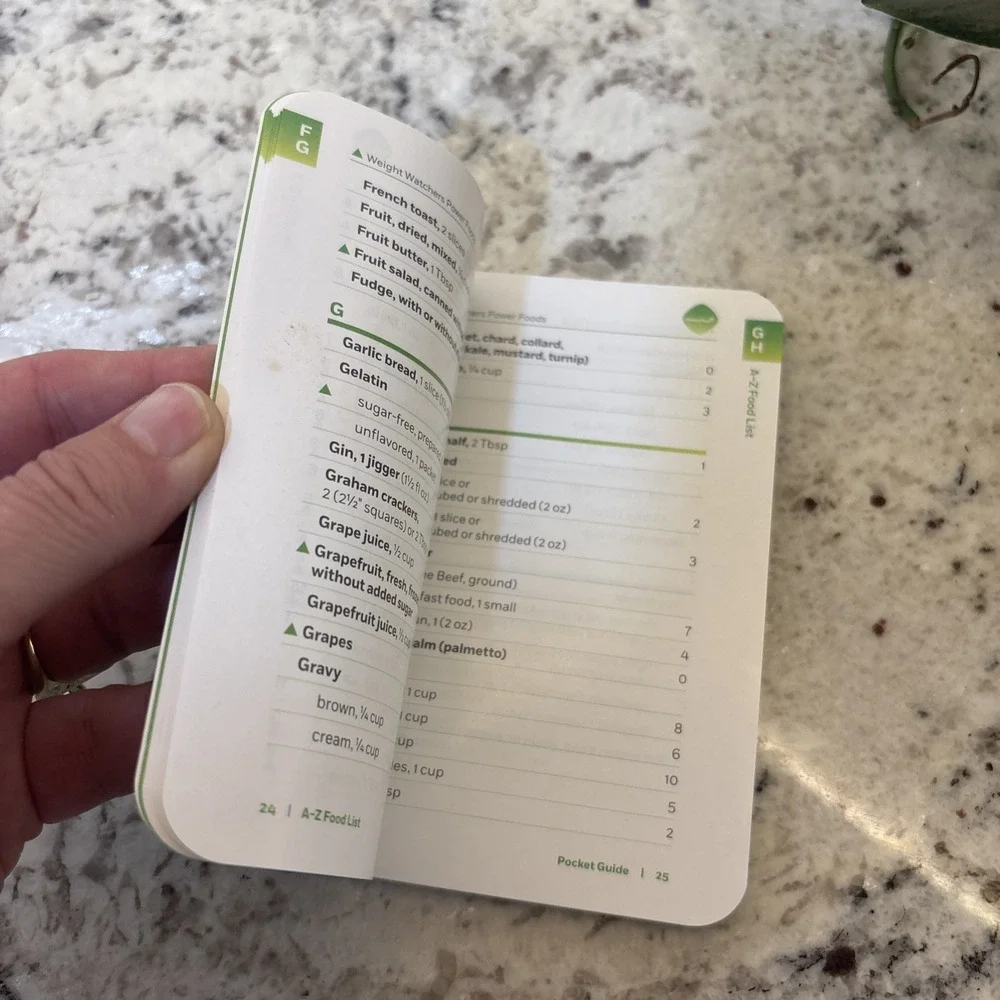 Weight Watchers 360 POCKET GUIDE Points Plus Foods and Guides‎ Small Book